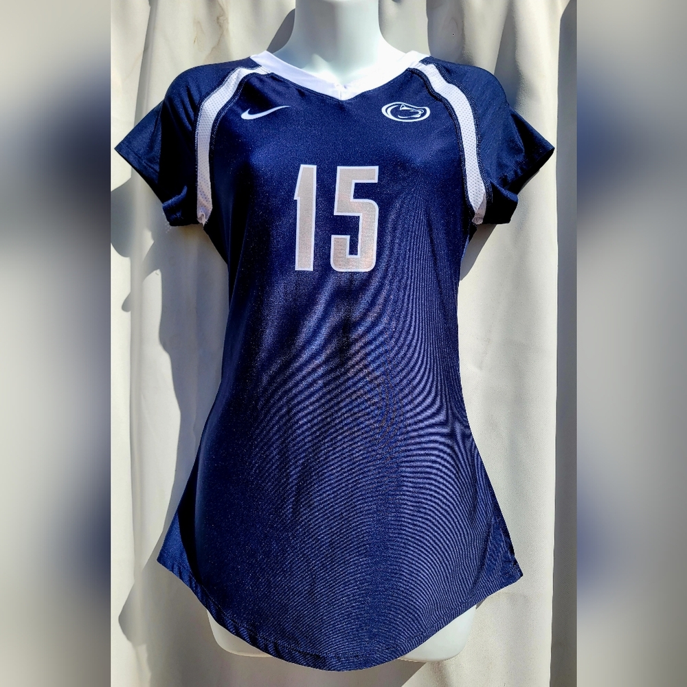 Women's Blue Nike Short Sleeve Baseball Shirt, Size  Small